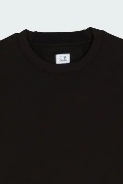 DIAGONAL RAISED FLEECE CREW NECK LENS SWEATSHIRT - Sweatshirt | Noir