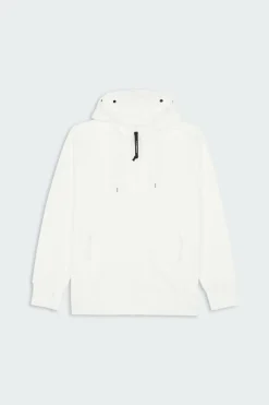 DIAGONAL RAISED FLEECE GOGGLE - Hoodie zippée | Blanc