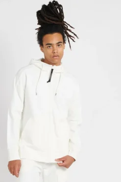 DIAGONAL RAISED FLEECE GOGGLE - Hoodie zippée | Blanc