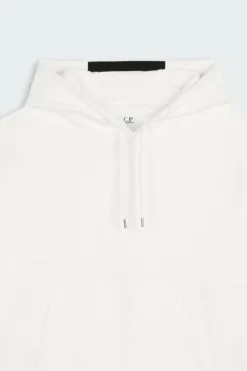 DIAGONAL RAISED FLEECE HOODED - Hoodie | Blanc
