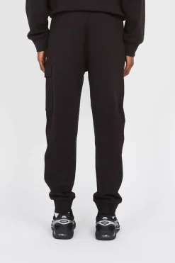 DIAGONAL RAISED FLEECE LENS - Jogging | Noir