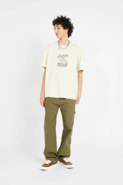 DICKIES ROPE CENTER LOGO SS TEE - T-shirt | Beige