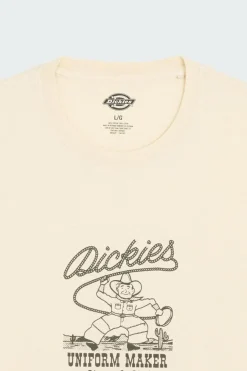 DICKIES ROPE CENTER LOGO SS TEE - T-shirt | Beige