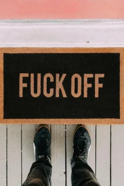 DOORMAT FUCK OFF - Paillasson | Noir
