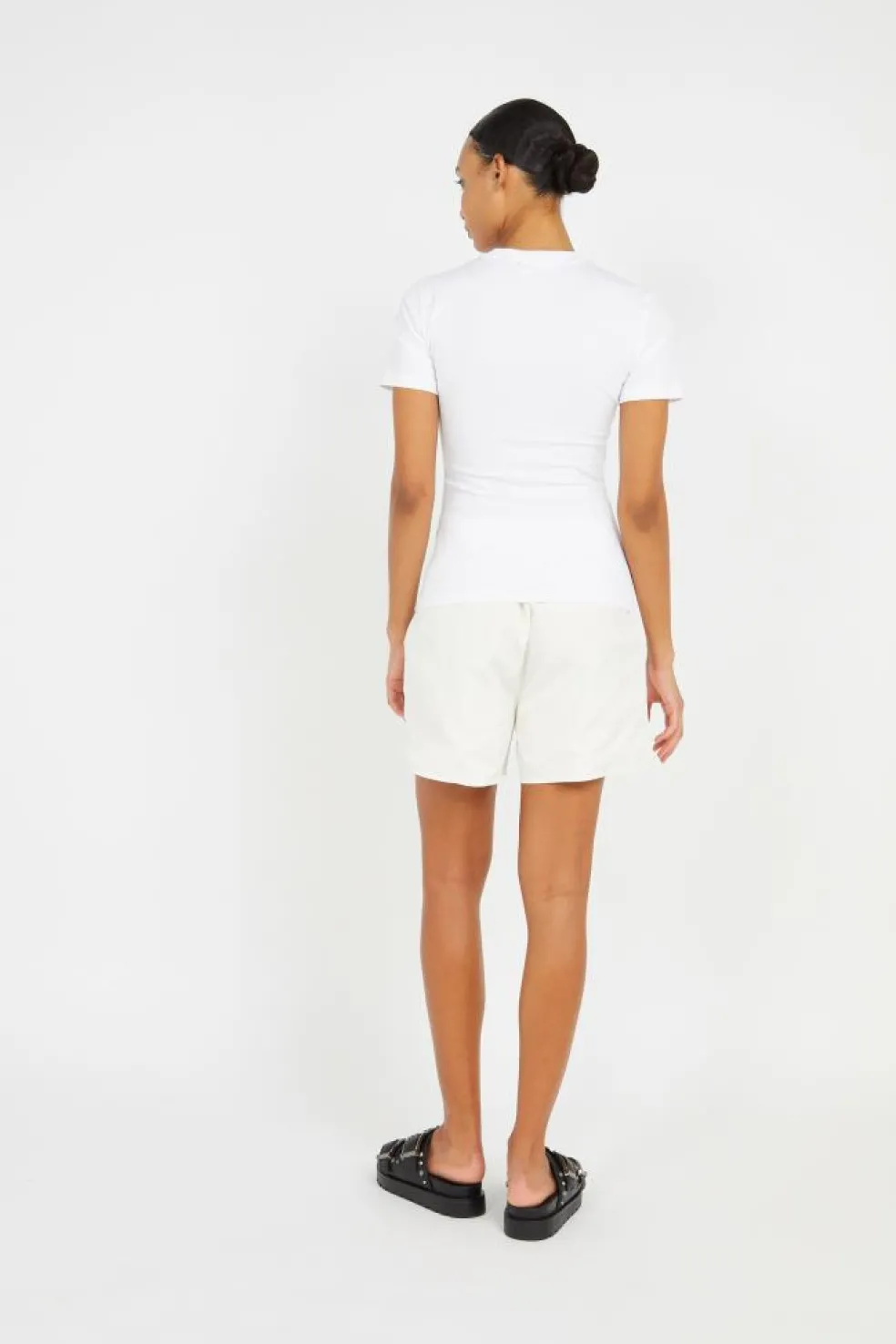 DOTTED TYPE FITTED - T-shirt | Blanc