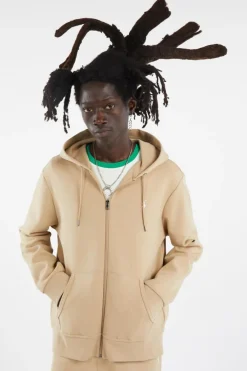 Double-Knit Full-Zip Hoodie - Hoodie zippé | Beige