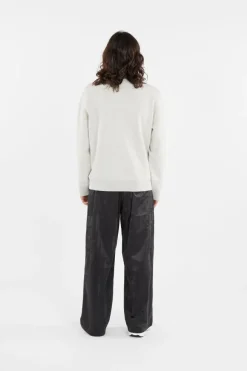 Double-Knit Quarter-Zip Pullover - Sweatshirt | Gris