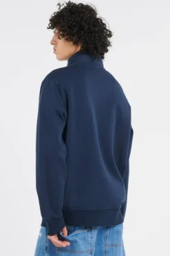 Double-Knit Quarter-Zip Pullover - Sweatshirt | Bleu
