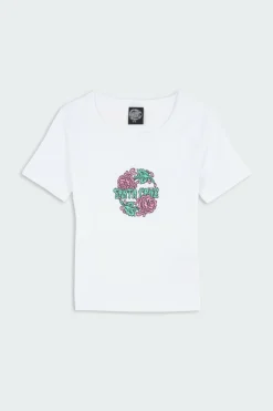 Dressen Rose Crew Two Front - T-shirt | Blanc