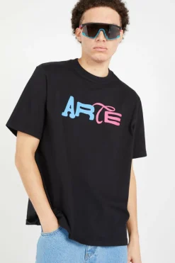 Duo Print Logo T-shirt - T-shirt | Noir