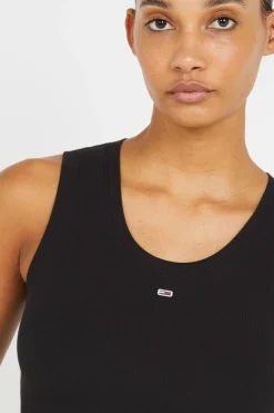 ESSENTIAL RIB TA - Top | Noir