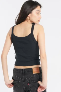 ESSENTIAL SPORTY RIB TNK - Débardeur | Noir