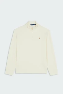 Estate-Rib Quarter-Zip Pullover - Pull | Beige
