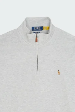 Estate-Rib Quarter-Zip Pullover - Pull | Gris