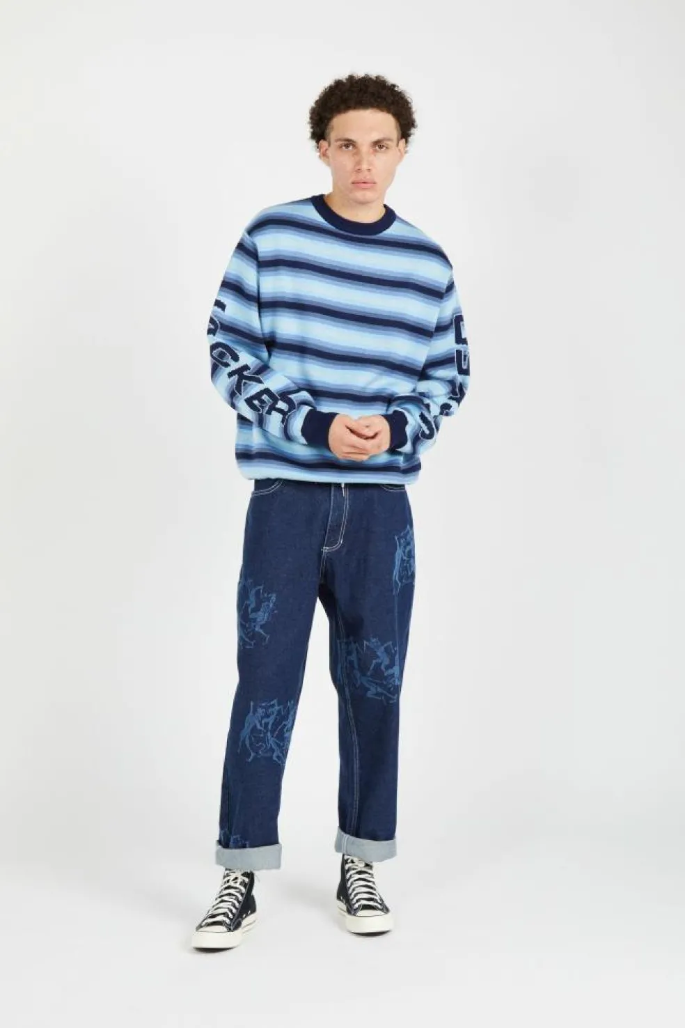 EURO STRIPE - Pull | Bleu