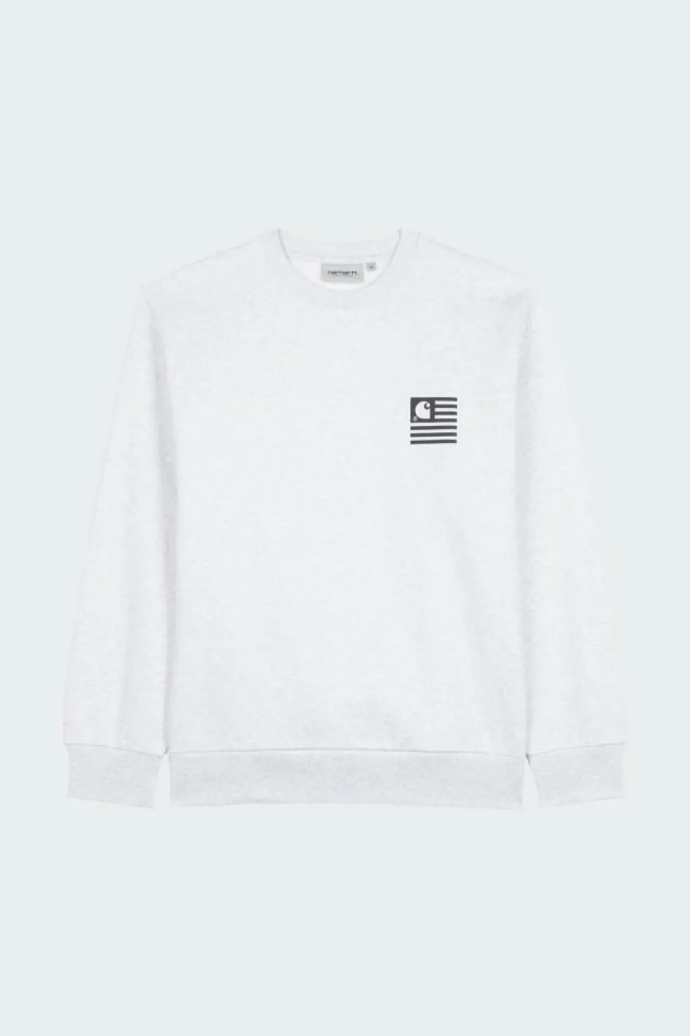 FADE STATE SWEAT - Sweat col rond regular-fit sérigraphié en coton mélangé | Gris