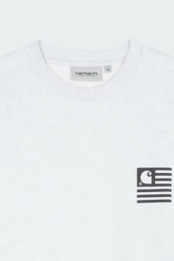 FADE STATE SWEAT - Sweat col rond regular-fit sérigraphié en coton mélangé | Gris