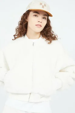 FAUX FUR BOMBE - Bomber | Beige