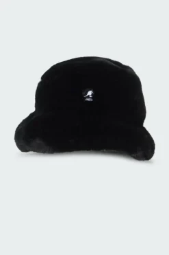 FAUX FUR BUCKET - Bob | Noir