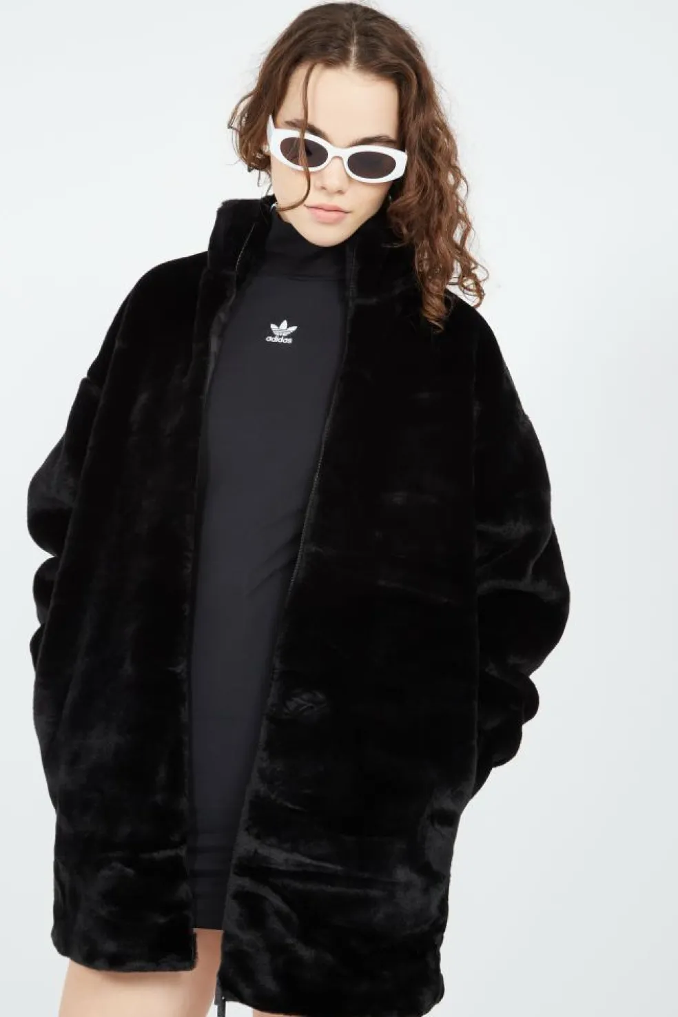 FAUX FUR JACKET - Veste | Noir