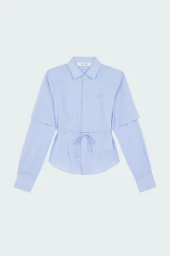 FITTED STRIPE SHIRT - Chemisier | Bleu