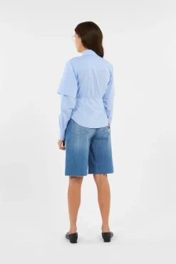 FITTED STRIPE SHIRT - Chemisier | Bleu