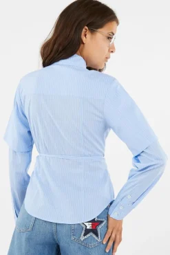 FITTED STRIPE SHIRT - Chemisier | Bleu