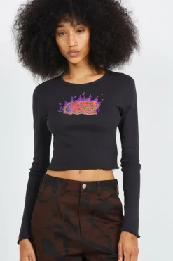 FLAMING GRAFFITI DGB DIGIT - T-shirt | Noir