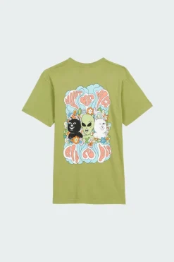 FLOWER CHILD - T-shirt sérigraphié | Vert
