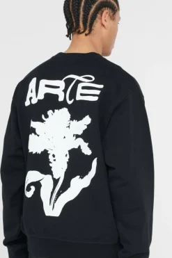 Flower Crewneck - Sweatshirt | Noir