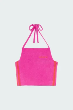 FLUFFY HALTER - Top | Rose