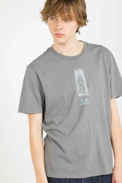 FRONT AND BACK LOGO T-SHIRT - T-shirt | Gris