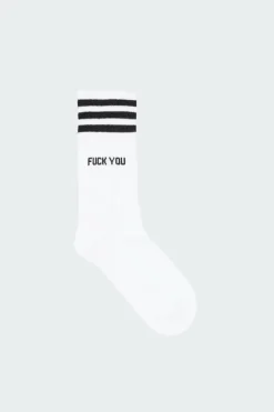 FUCK YOU - Chaussettes | Blanc