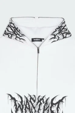 Full zip blitz - Hoodie zippé | Blanc