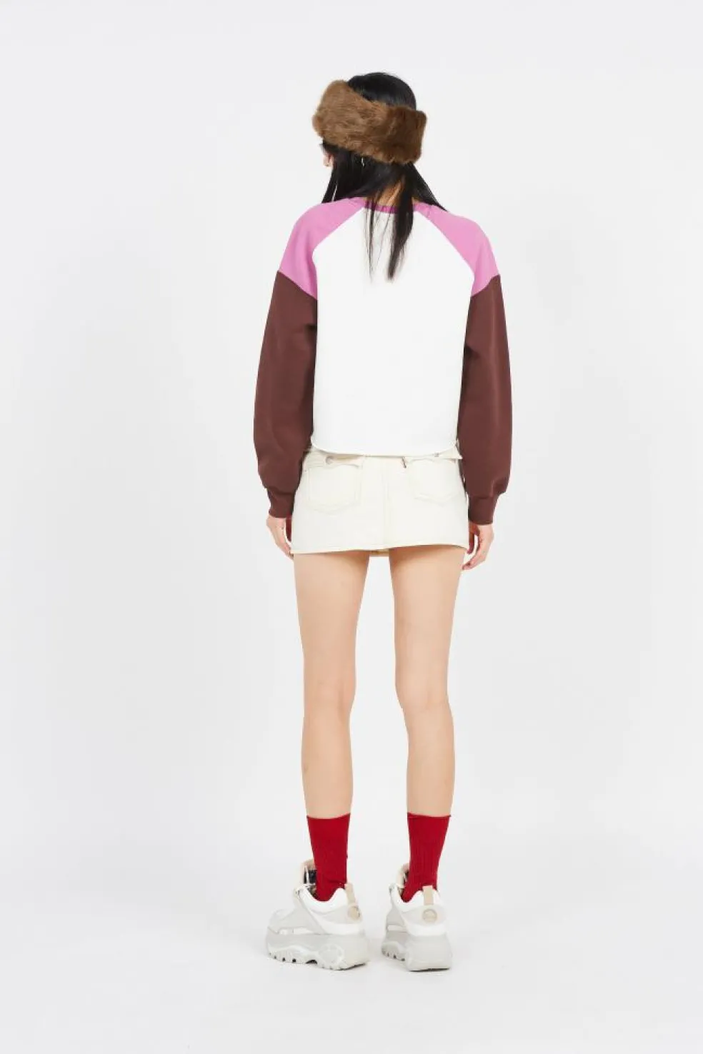 FUR HEADBAND - Bandeau | Marron