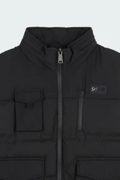 GILET MATELASSE FONCTIONNEL - Doudoune | Noir