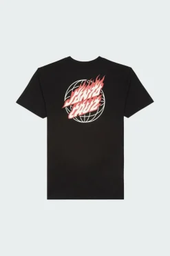 Global Flame Dot - T-shirt | Noir