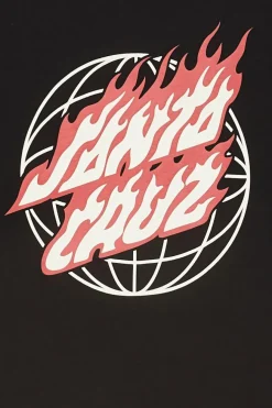 Global Flame Dot - T-shirt | Noir