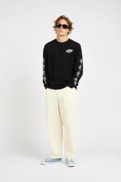 Global Flame Dot Mono - T-shirt | Noir