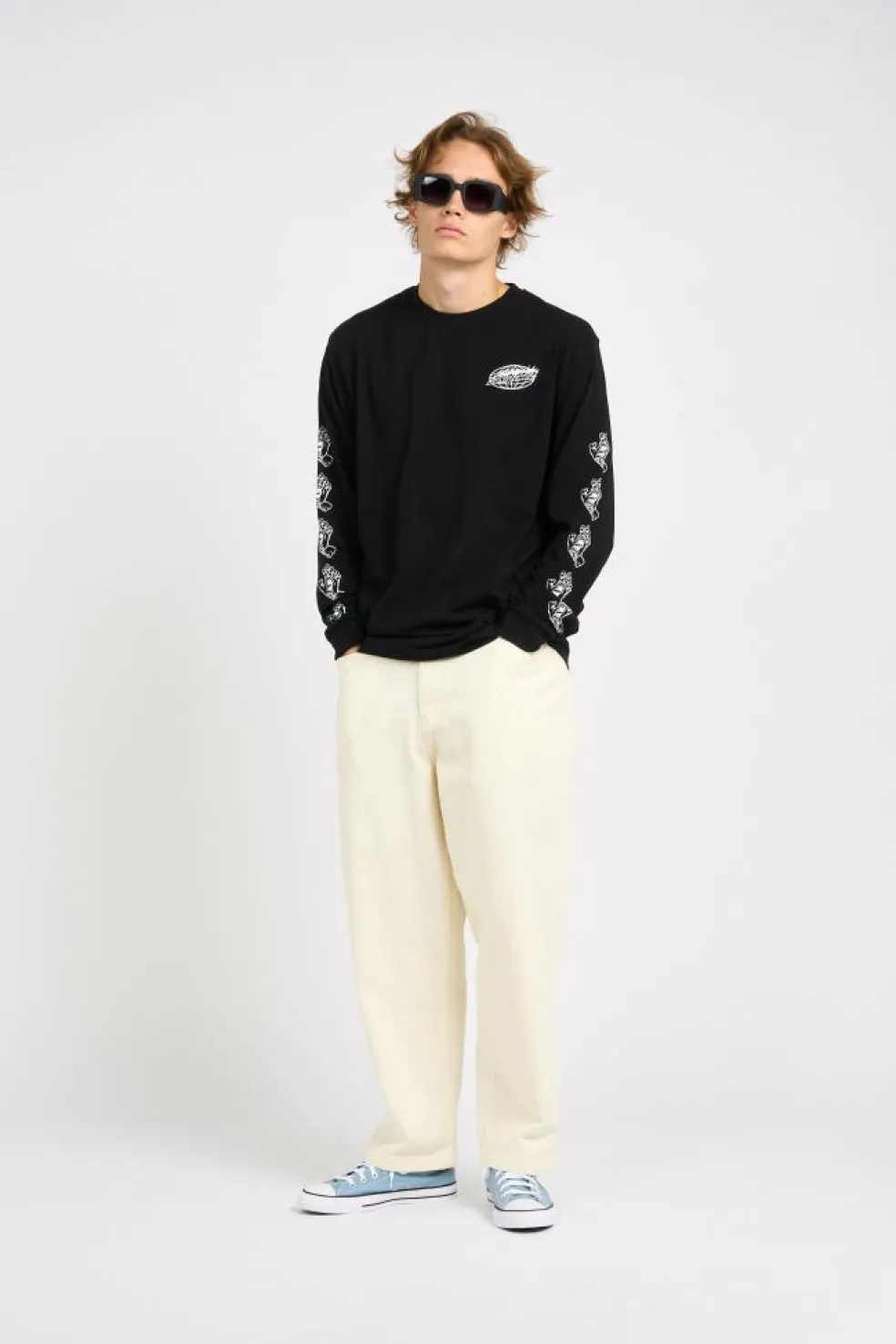 Global Flame Dot Mono - T-shirt | Noir