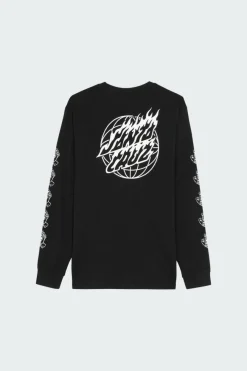 Global Flame Dot Mono - T-shirt | Noir