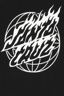 Global Flame Dot Mono - T-shirt | Noir