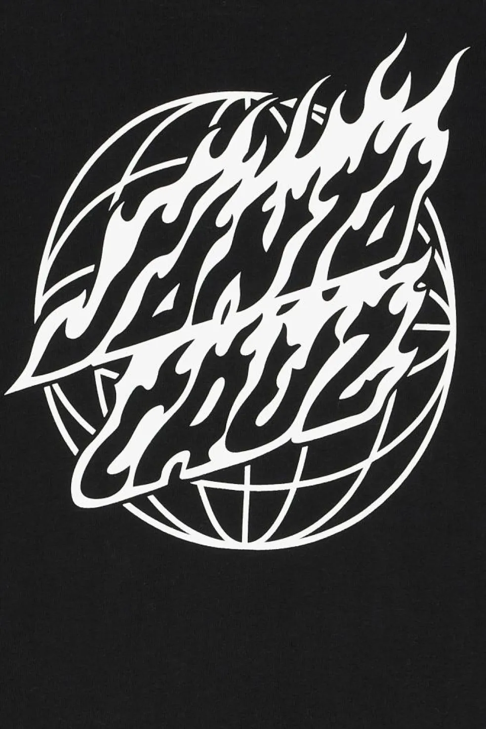 Global Flame Dot Mono - T-shirt | Noir