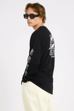 Global Flame Dot Mono - T-shirt | Noir