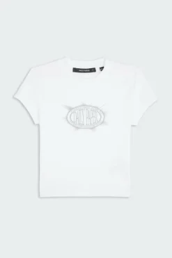 glow cropped - T-shirt | Blanc