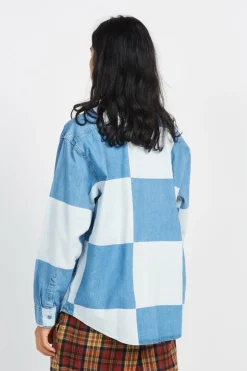 GOMEZ DENIM LS WOVEN Vintage Indigo - Chemise | Bleu