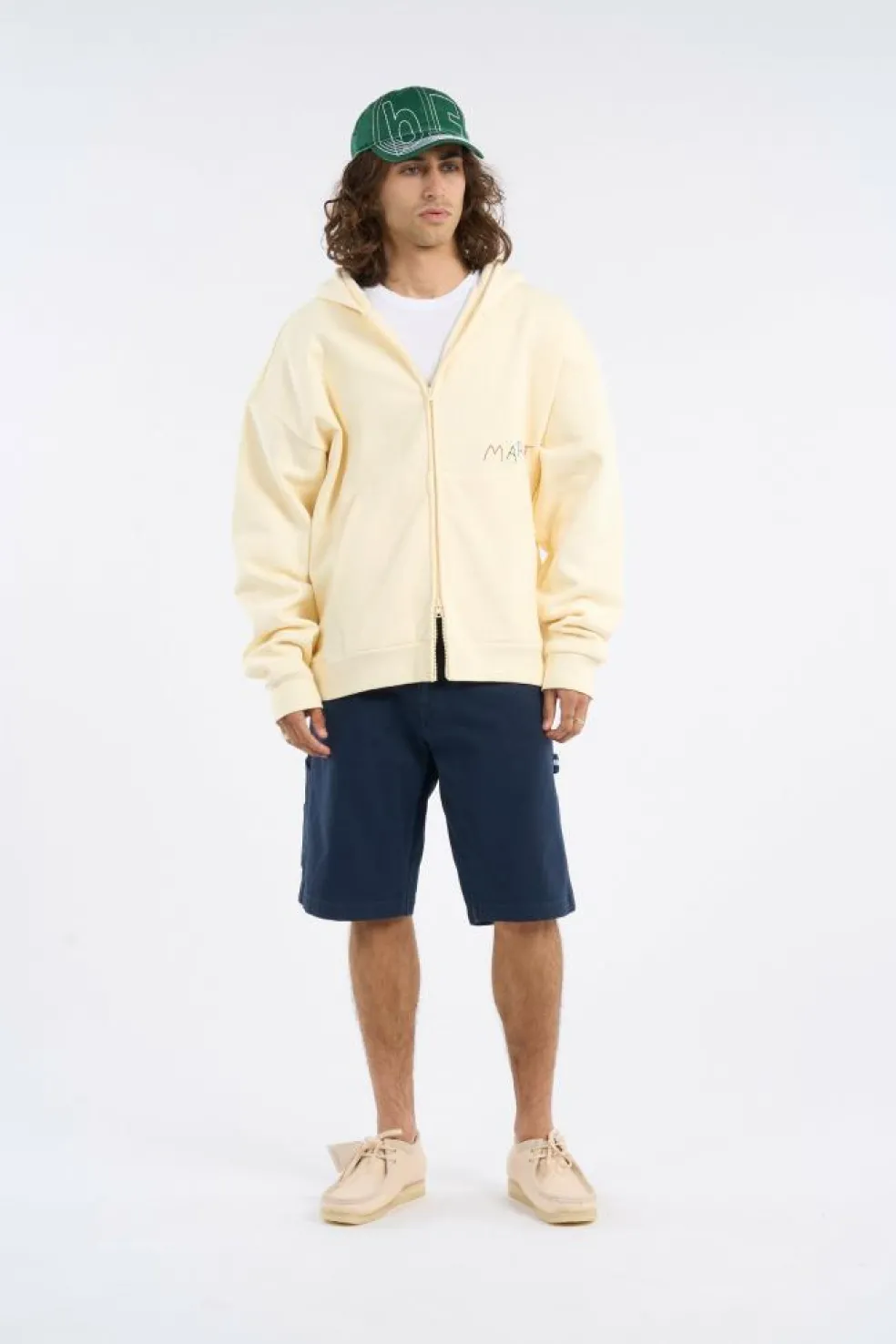 GOOD PRODUCE - Hoodie zippé | Beige