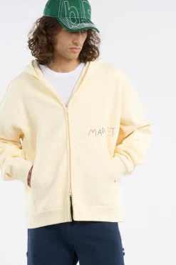 GOOD PRODUCE - Hoodie zippé | Beige