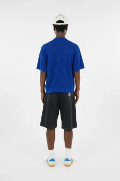 GRANT QUATER ZIP SWEATER - Pull | Bleu