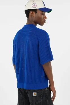 GRANT QUATER ZIP SWEATER - Pull | Bleu